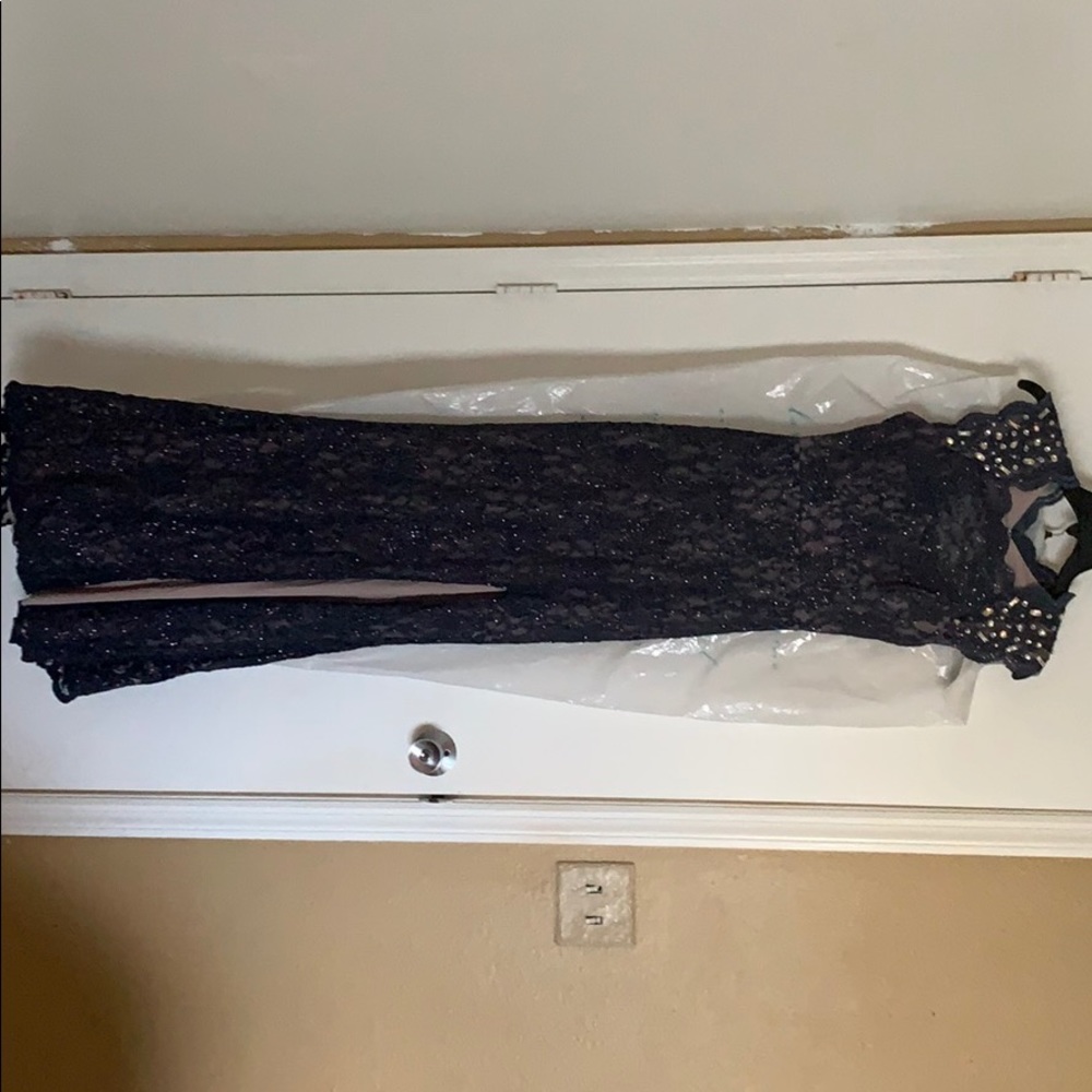 Long blue dress